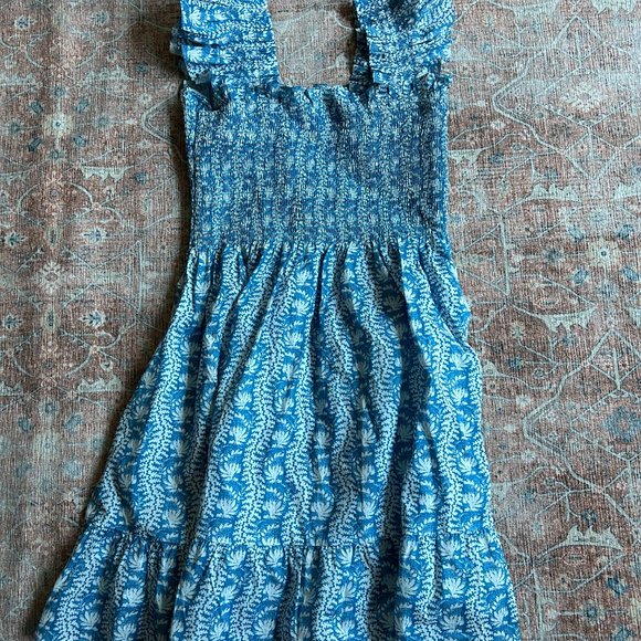 Hill House Home Elizabeth Nap Dress- Blue Floral Small - Picture 2 of 2